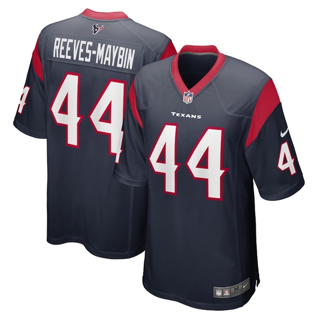 mens nike jalen reeves maybin navy houston texans game player jersey